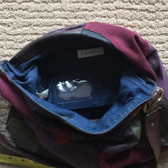 Leather Patchwork Shoulder bag - Picture 4 of 5